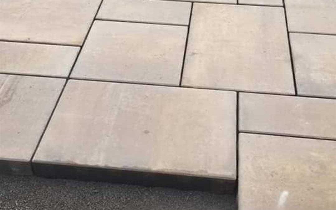 interlocking stone patio