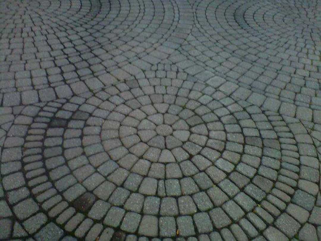 interlocking stone patio