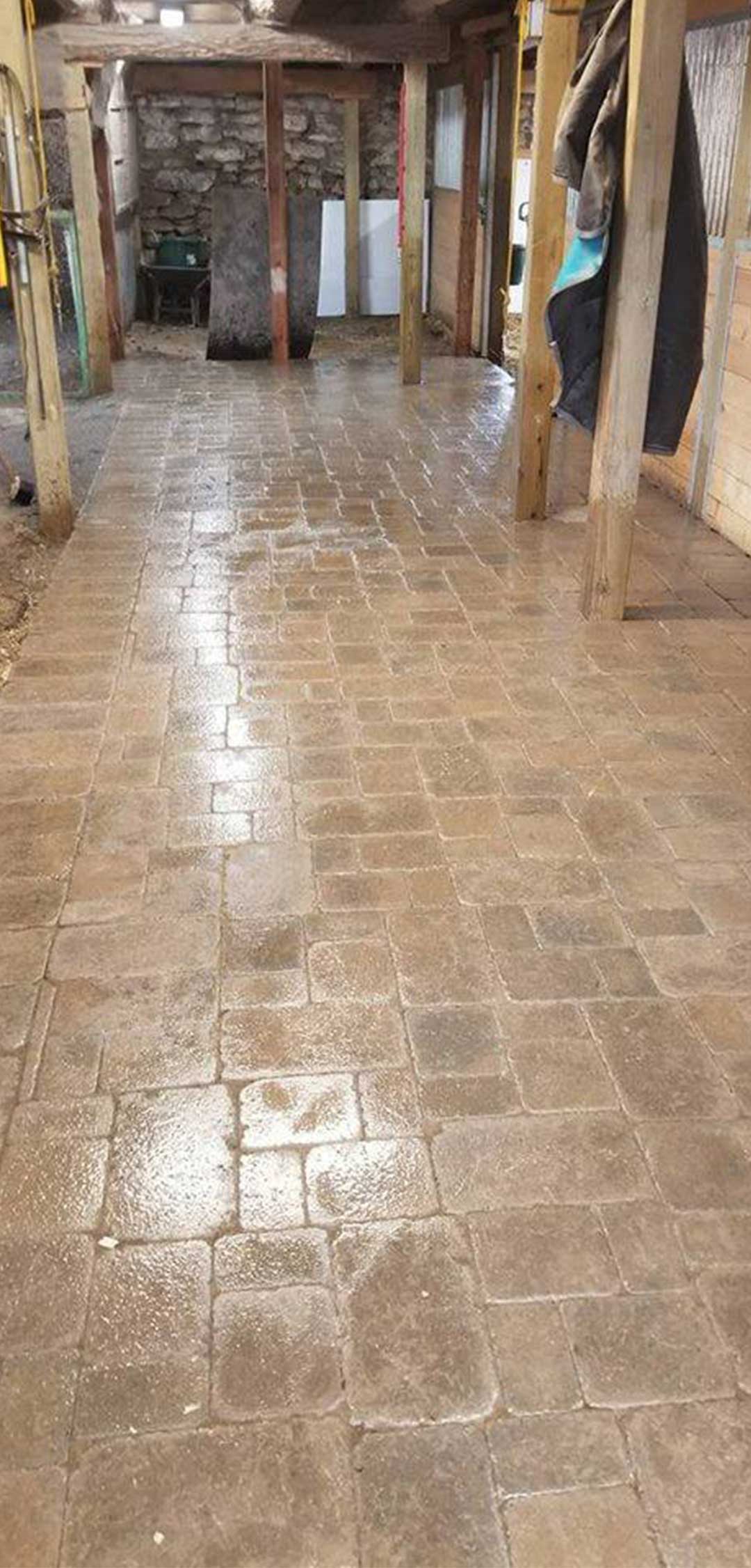 interlocking stone walkway