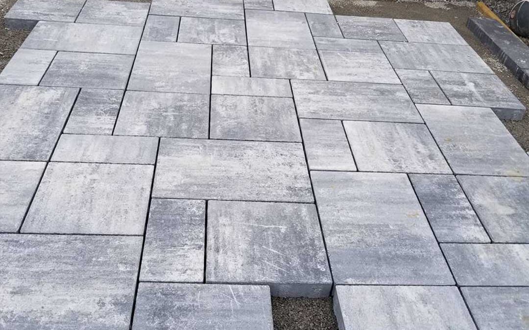 interlocking stone patio